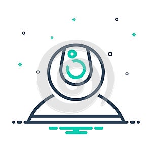 mix icon for camera, cctv and webcam