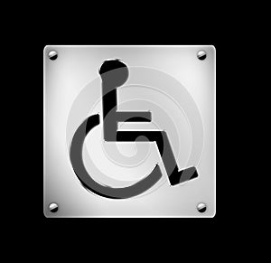 icon, wheelchair, hospitals, illustration