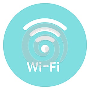 Icon Wi-Fi free zone. Vector sign illustration for website design, print brochures or sticker