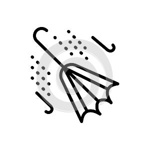 Black line icon for Wind, air and land