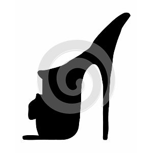 Icon of women`s shoes. Women`s haberdashery.