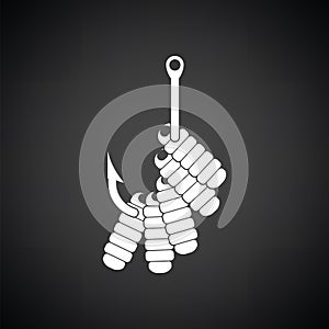 Icon of worm on hook
