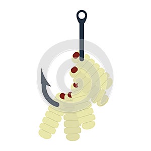 Icon of worm on hook