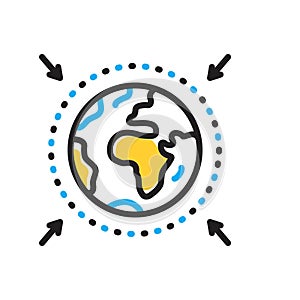 Multi color icon for Zone, area and region