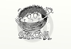 icona antibacterial for covid 19 bandana for campaign artistia stop coronvirus, with bandana anti covid 19 photo