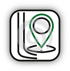 Icona maps iPhone android- vectorized 3d icon photo