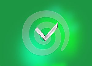 Iconcheck mark on green background