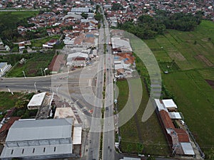 The iconic aerial view of Menganti Beach in Kebumen City