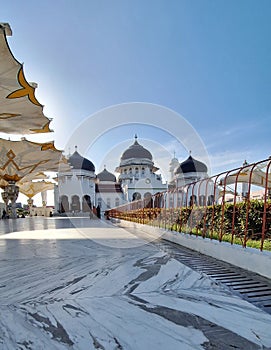 Iconic Baiturrahman Mosque at Banda Aceh