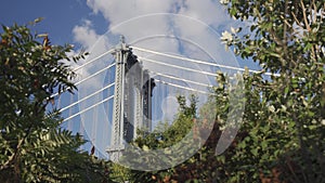 Iconic Brooklyn Bridge in New York City