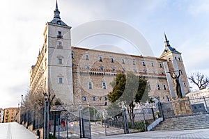 Iconic Building Of Alcazar De Toledo In Toledo  Spain