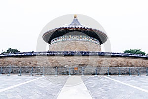 The iconic hot-spot view of traveler walking to sea around Imperial Vault of Heaven, Huangqiongyu