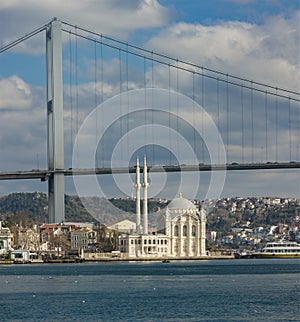 Istanbul view of The Bridge and The Mosque