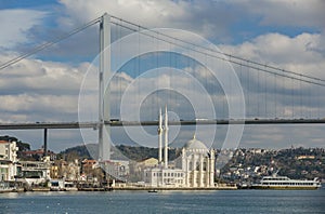 Istanbul view of The Bridge and The Mosque