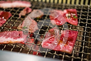 Iconic Japanese style beef barbecue Yakiniku