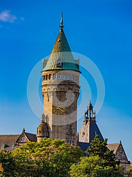 Iconic landmark tower in Luxembourg