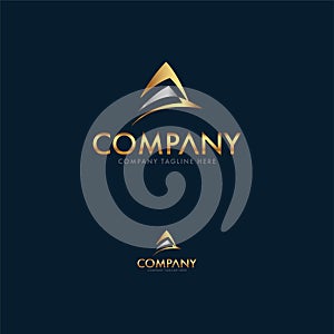 Luxury A letter Logo Design Template