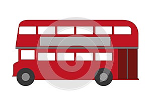 Iconic London doublde-deck bus