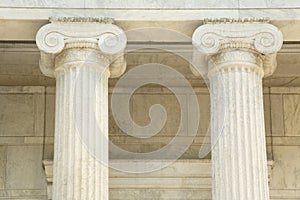 Iconic marble pillars photo