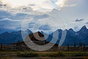 The iconic Moulton Barn in Grand Teton National Park
