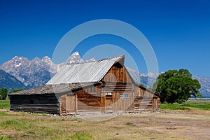 The iconic Moulton barn in Grand Teton National Park,
