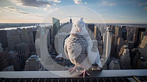 Iconic Pigeon: A Guardian Of The World Trade Center Towers