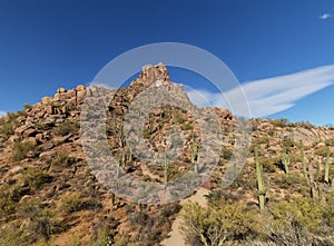 Iconic Pinnacle Peak Landmark In Scottsdale, Arizona photo