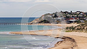 The iconic Port Noarlunga jetty in  South Australia on September 29 2020