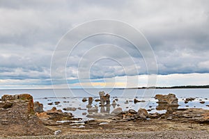 Iconic rauk landscape on Gotland
