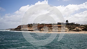 The iconic red cliffs at port noarlunga south australia on december 1st 2020