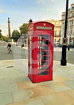 Red phone box, Waterloo Place, London