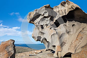 The iconic remarkable rocks in the Flinders Chase National Park on Kangaroo Island South Australia on May 8th 2021