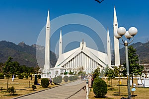 Iconic Shah Faisal Mosque Islamabad Pakistan