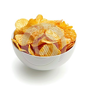 Iconic snack, global favorite, white background, Ai Generated