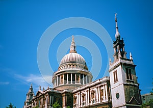 Iconic St Paul`s Cathedral, London, England, United Kingdom