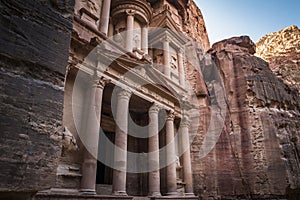 The iconic Treasury (Al-Khazneh) in Petra