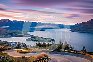 Iconic view of Queenstown at sunrise | Queenstown, New Zealand