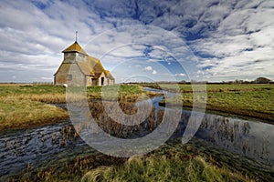 The iconic view of St Thomas Becket Church