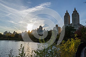 Iconic views of the Upper West Side by the Central Park Reservoir