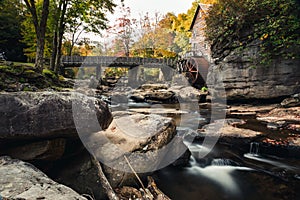 An Iconic water Mill at Babcock State Park, West Vrginia