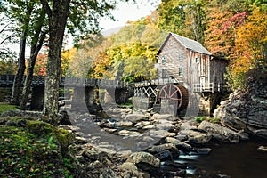 An Iconic water Mill at Babcock State Park, West Vrginia