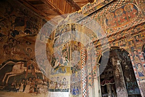 Iconographic scenes in Abreha Atsbeha church in Ethiopia