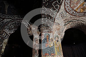 Iconographic scenes in Abuna Yemata church in Ethiopia