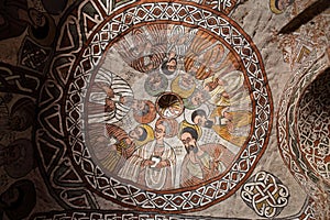 Iconographic scenes in Abuna Yemata church in Ethiopia