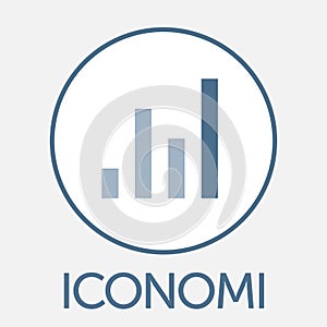 Iconomi ICN decentralized blockchain criptocurrency platform vector logo