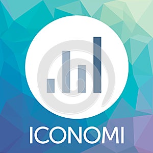 Iconomi ICN decentralized blockchain criptocurrency platform vector logo