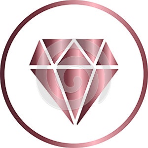 circle icon, diamond vector illustration photo