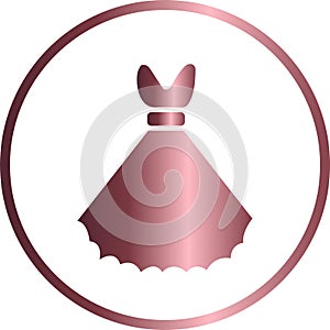 Vector circular icon, nice dress photo