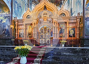 Iconostas in the Church of Saviour on Spilled Blood, St. Peters