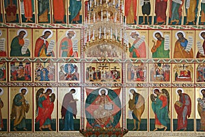 Iconostasis is in the Solovki monastery